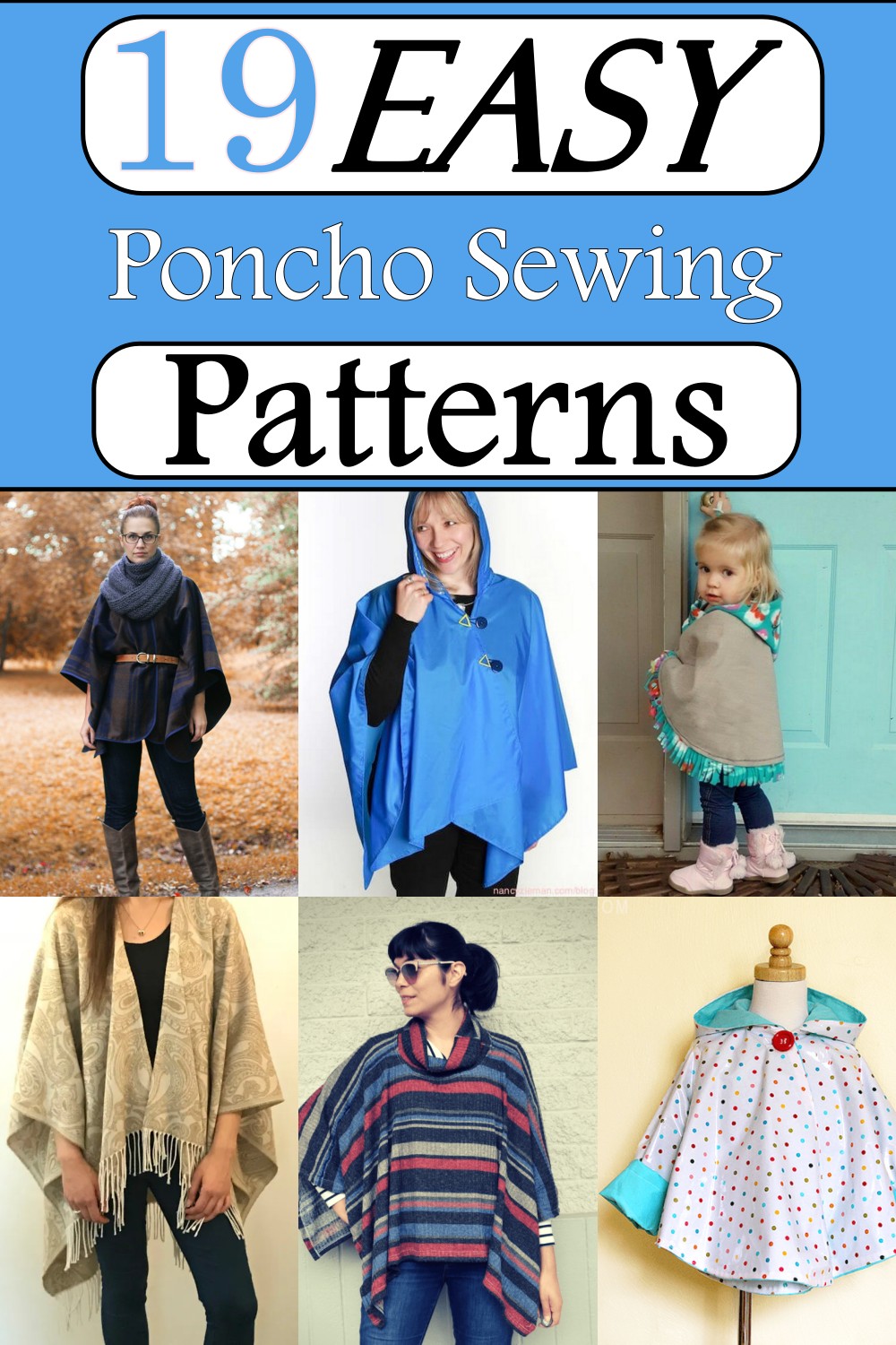 Easy Poncho Sewing Patterns