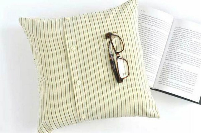 Envelope Pillow out of Shirt