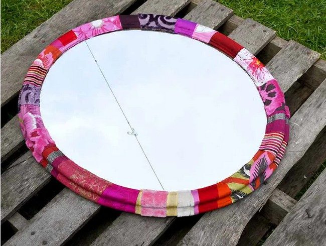 Fabric Mirror Frame