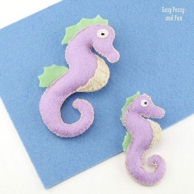 Felt Seahorse