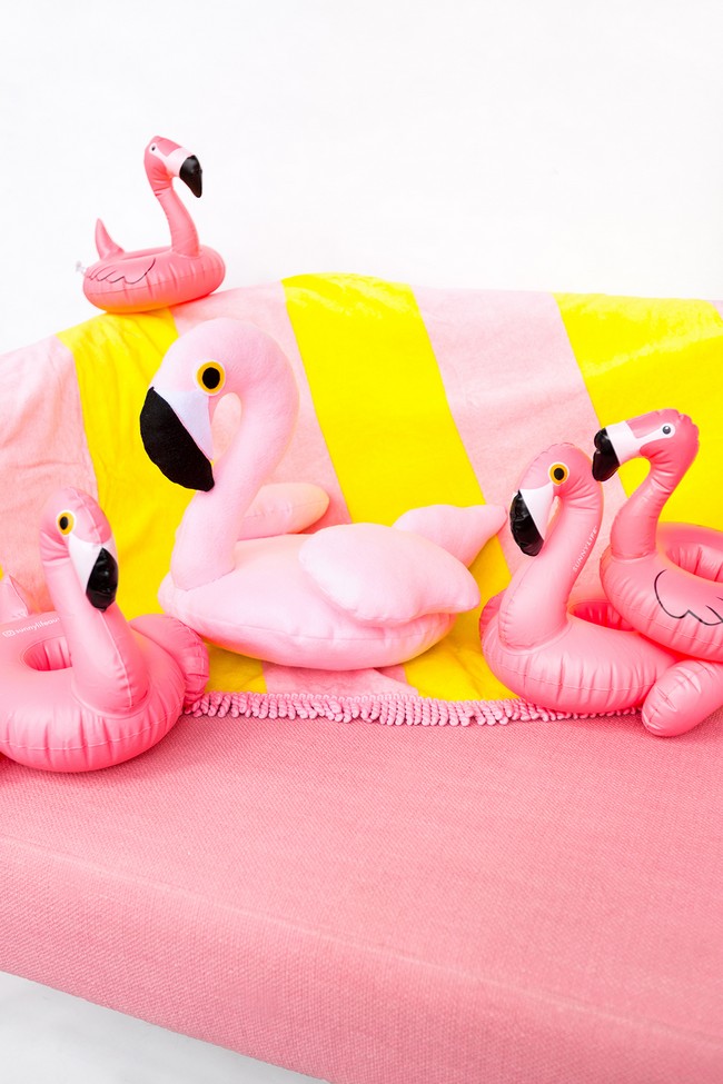 Flamingo Felt Pillow
