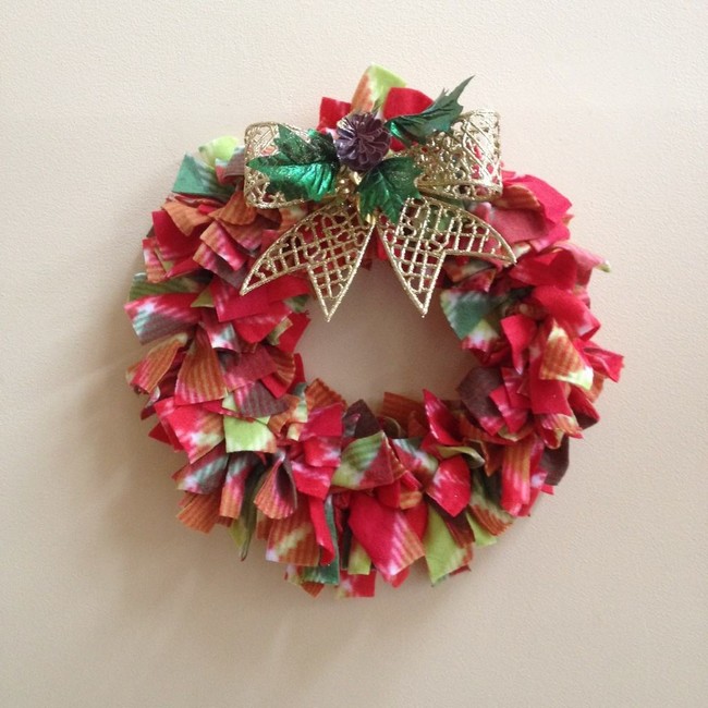 Fleece Wreath