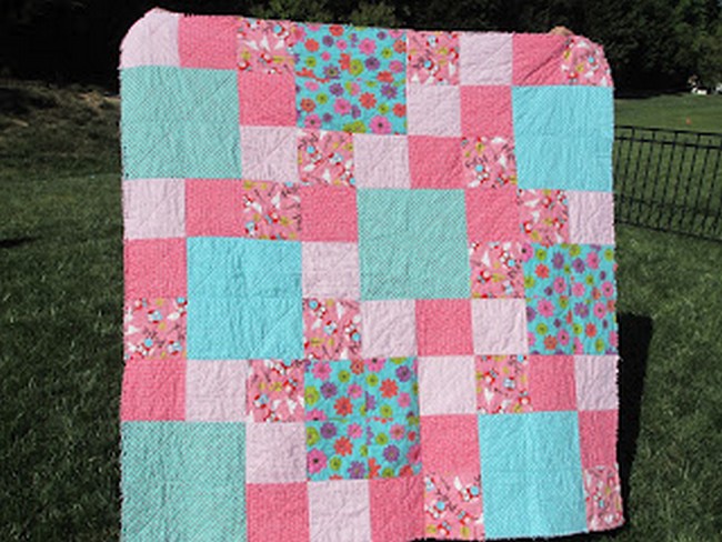 Floating Squares Rag Quilt Pattern