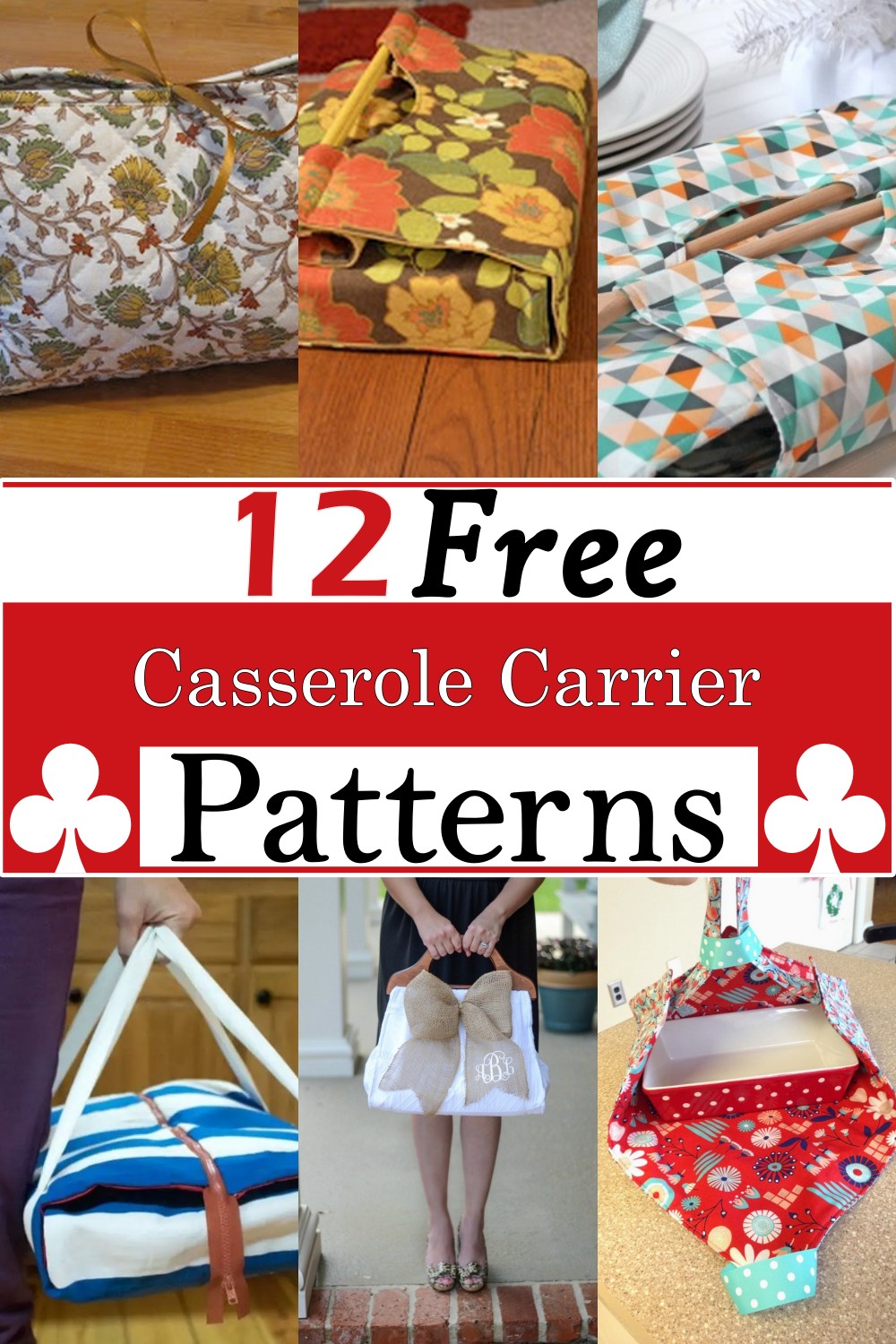 Free Casserole Carrier Patterns