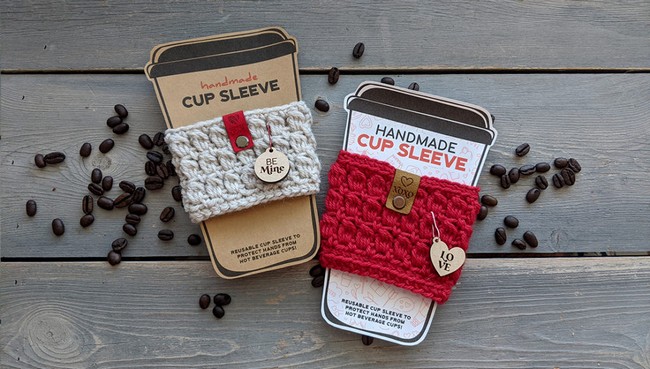 Crochet Cozy Free Pattern For Latte Cup