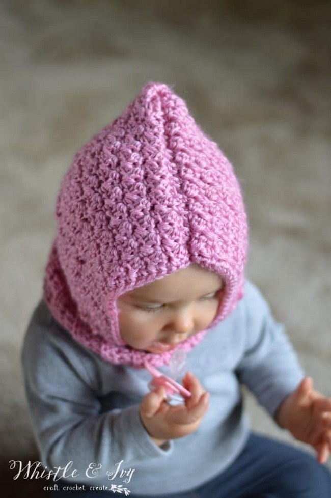 Free Crochet Baby Hooded Cowl