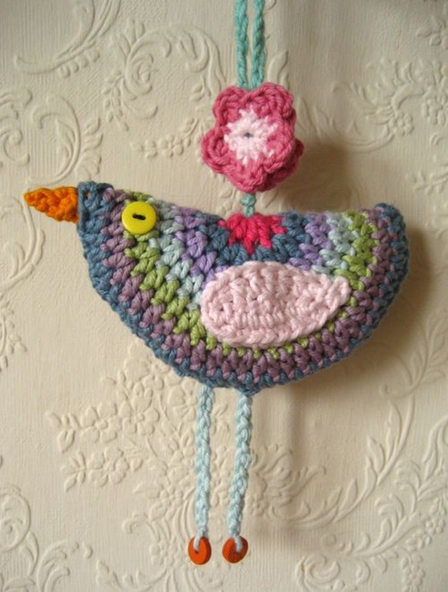 Free Crochet Birdie Decoration