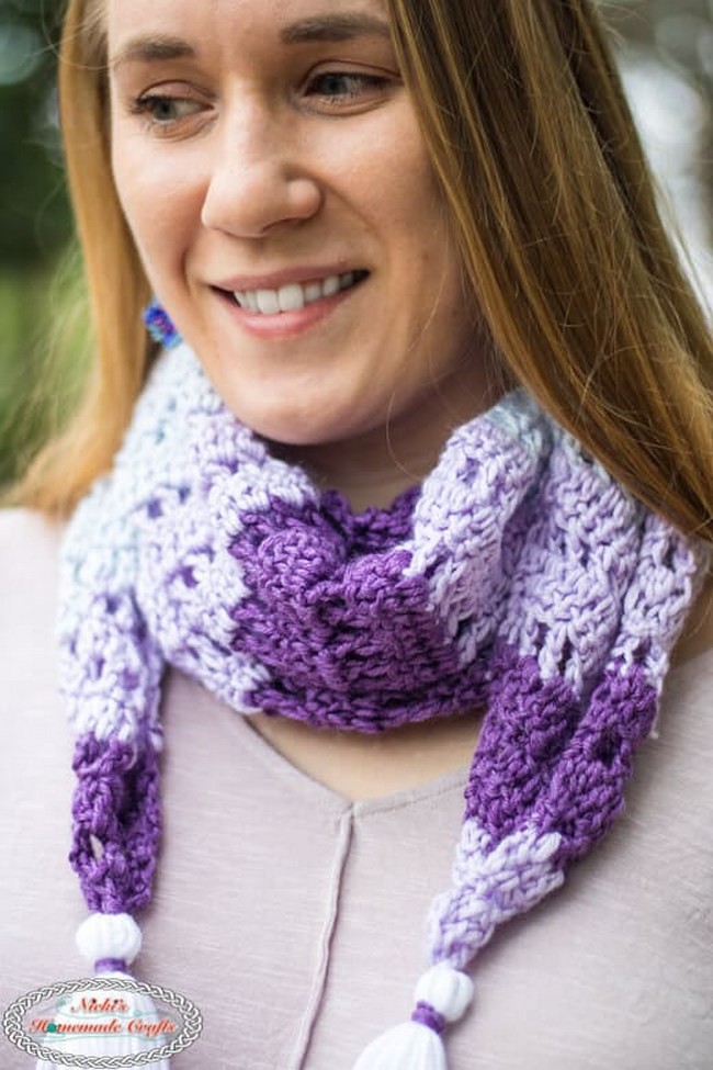 Free Crochet Diamond Scarf Pattern