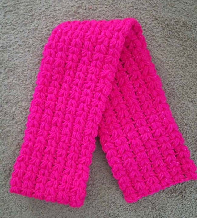 Free Crochet Easy Puff Scarf Pattern