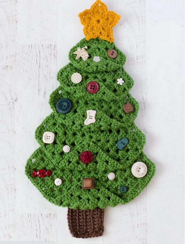 Free Crochet Granny Christmas Tree