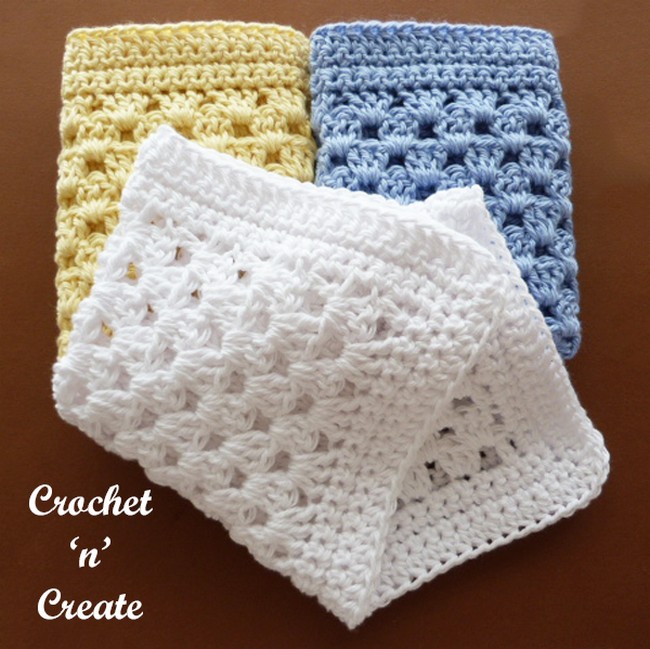 Free Crochet Granny Washcloth