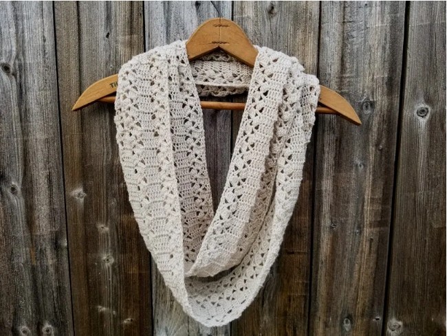 Free Crochet Rustic Lace Scarf