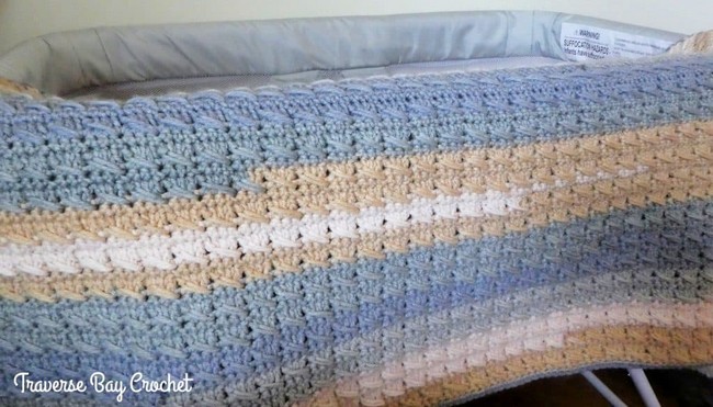 Free Crochet Simply Elegant Baby Blanket Pattern