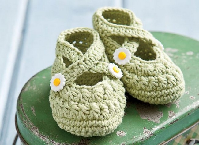 Free Crochet Two Strap Baby Booties A Star Is Born