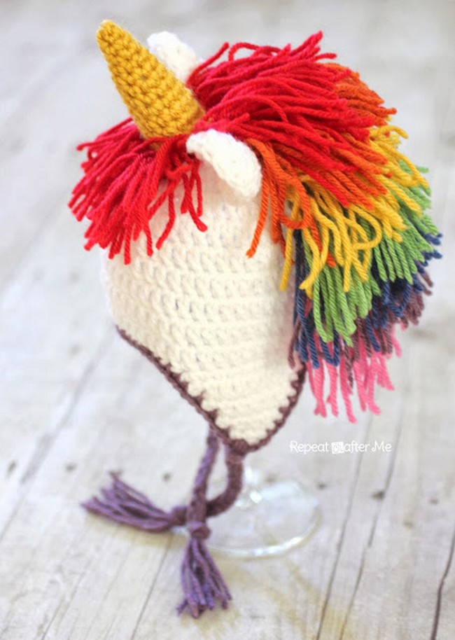 Free Crochet Unicorn Hat Pattern