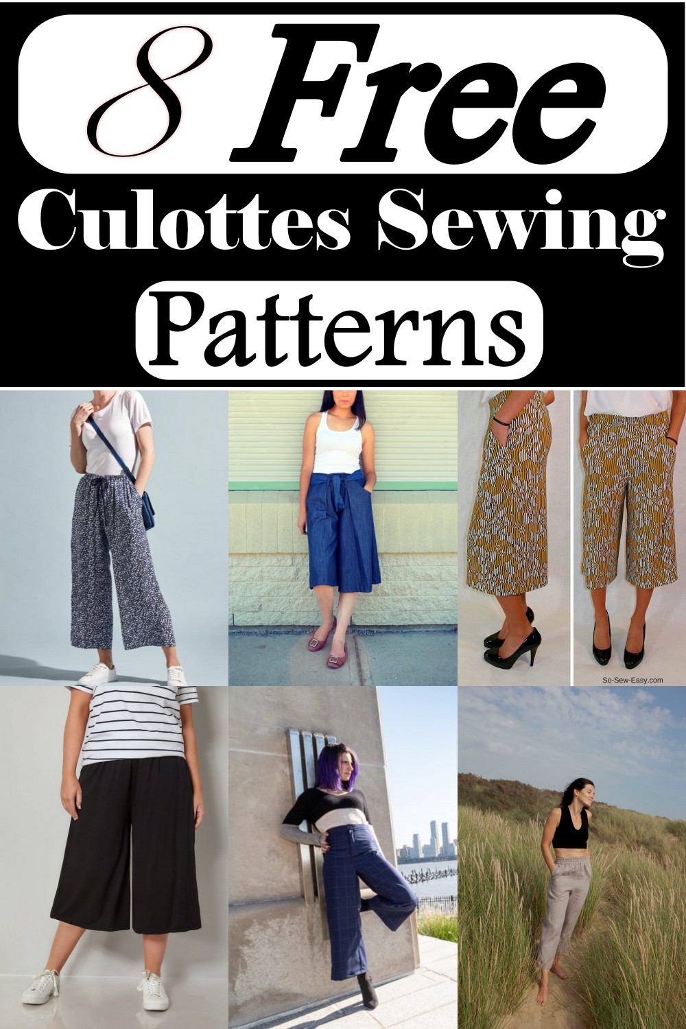 Free Culottes Sewing Patterns