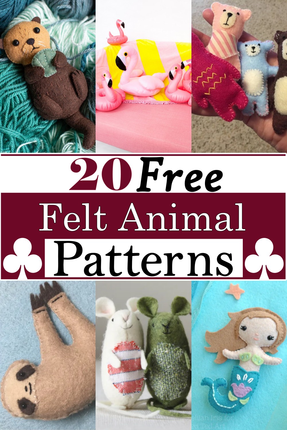 Free Felt Animal Patterns 1