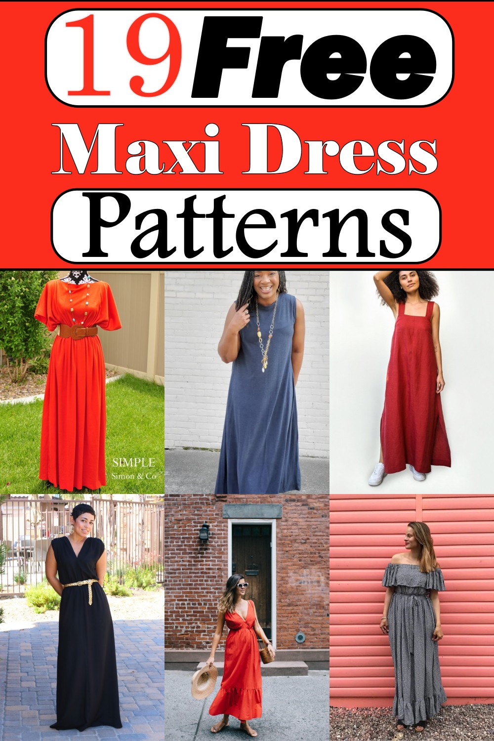 19 Free Maxi Dress Patterns For Stylish Look - Craftsy