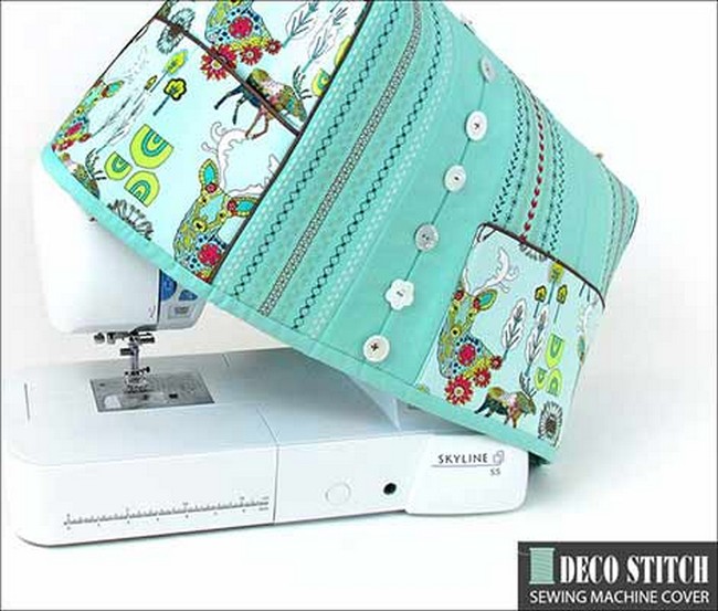 Free Pattern Sewing Machine Cover With Decorative Stitches