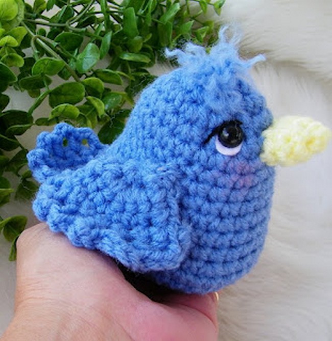 Free Simply Cute Blue Bird Crochet Pattern