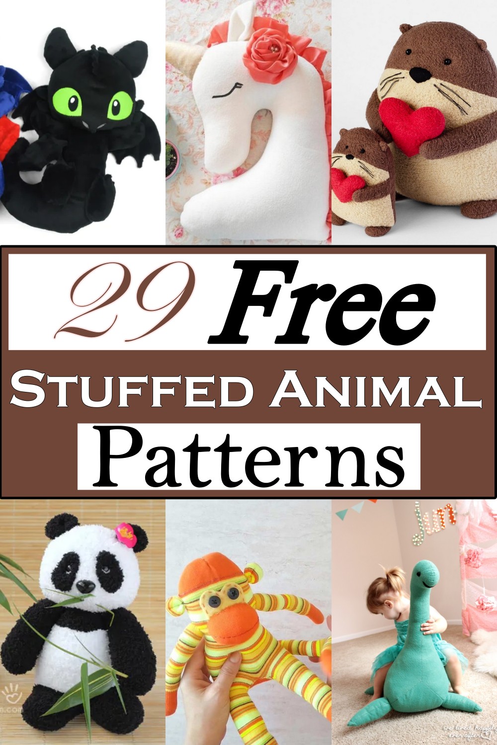 stuffed animal dog pattern