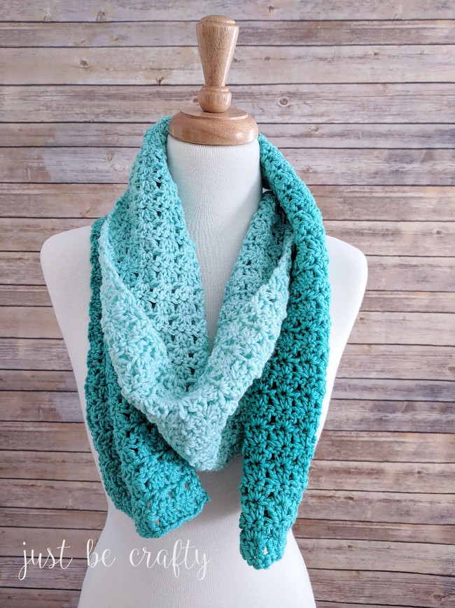 Green Meadows Crochet Scarf Pattern