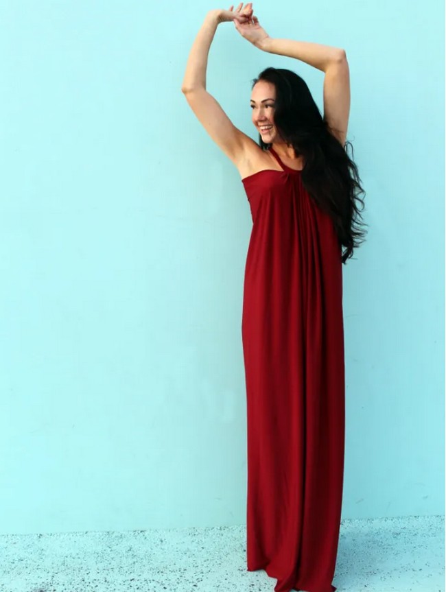 Halter Neck Maxi Dress