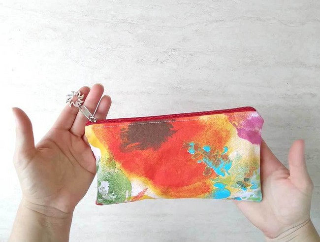 Lined Zipper Pouch