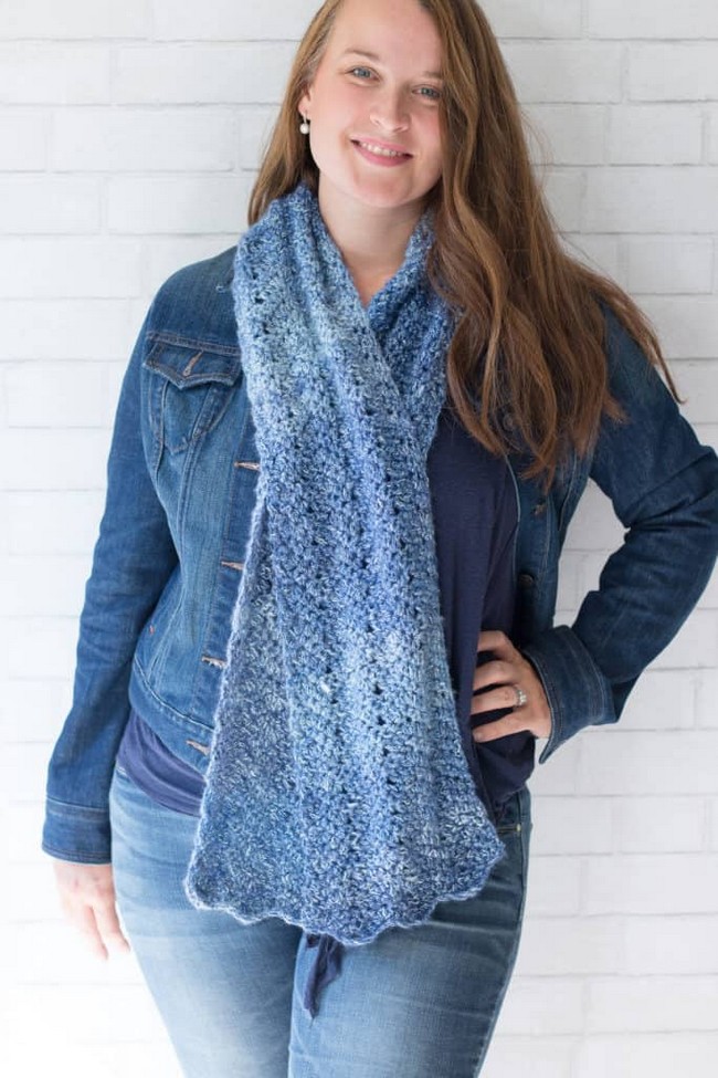 Luna Chevron Scarf Crochet Pattern