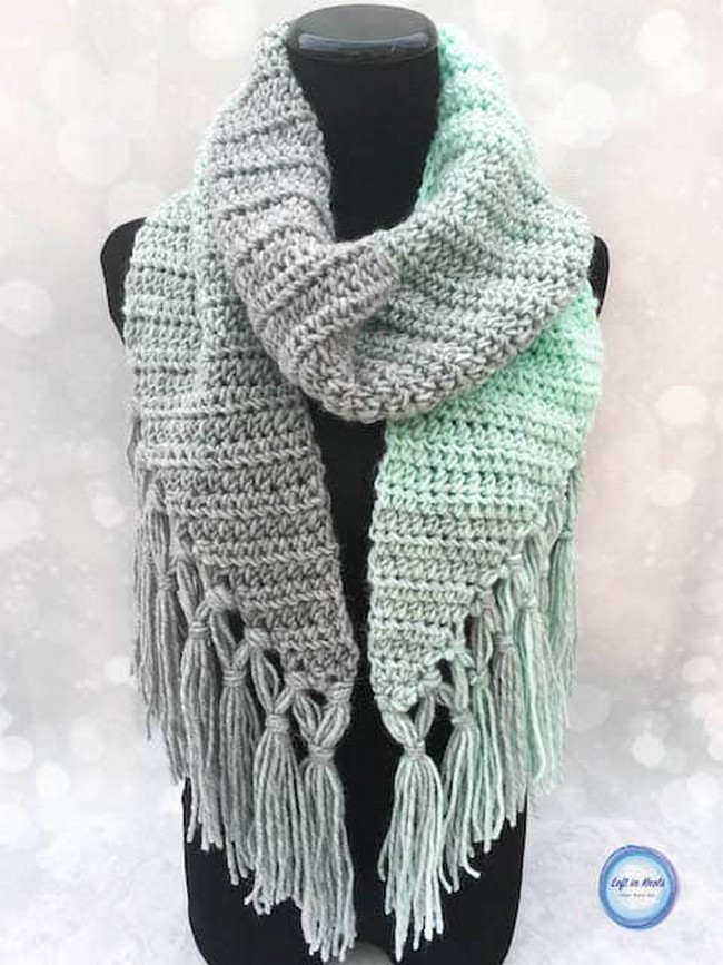 Mint Circle Scarf Crochet Pattern