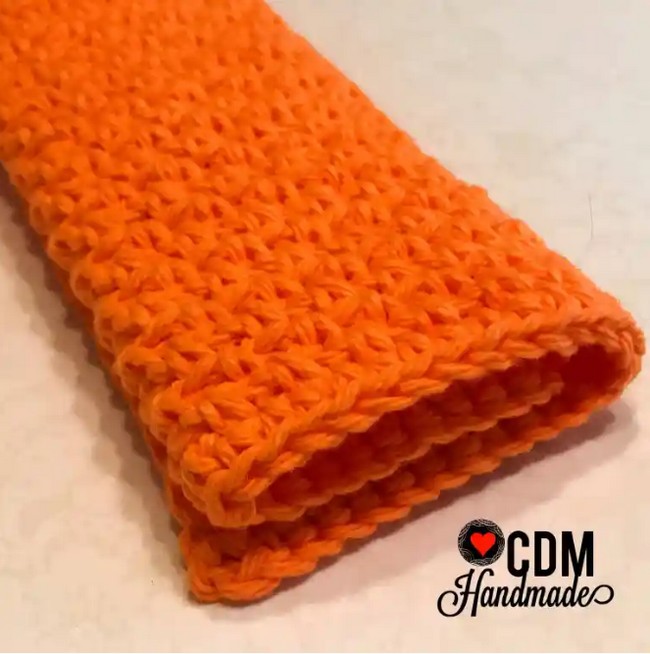 Moss Stitch Free Crochet Washcloth