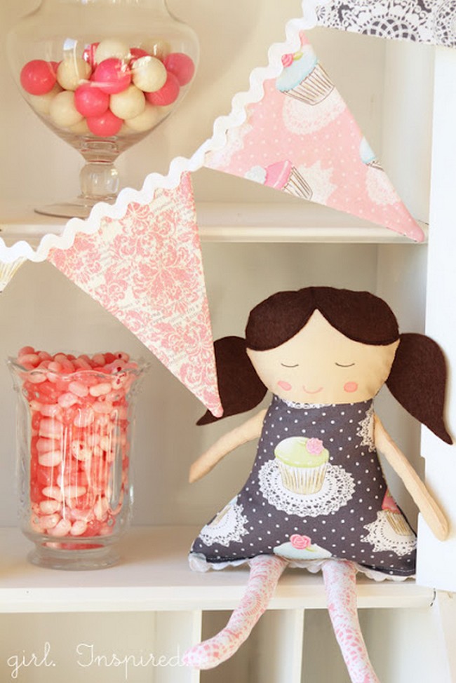 Muslin Cloth Doll With A Printable Pattern