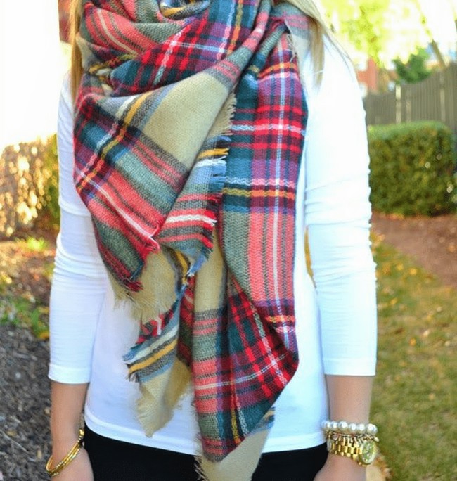 No Sew Blanket Scarf