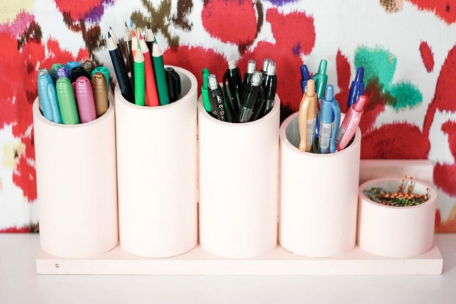 PVC Pen Organizer