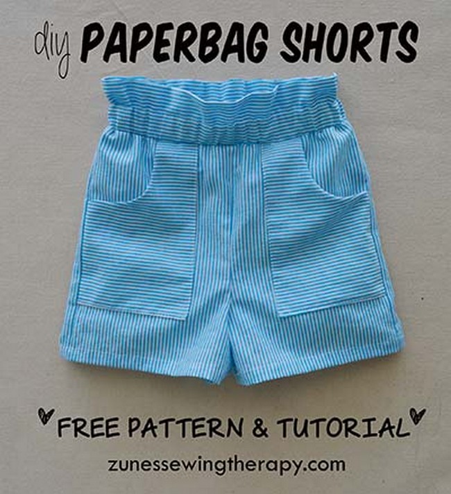 Paperbag Kids Shorts Pattern