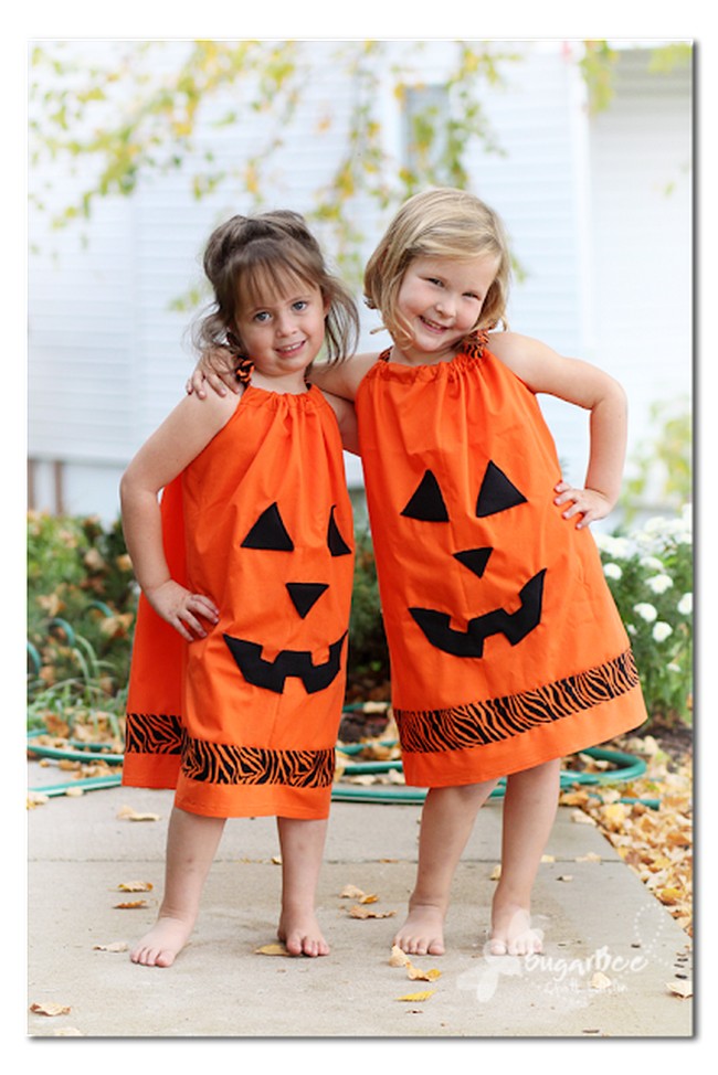 Pillowcase Pumpkin Dress