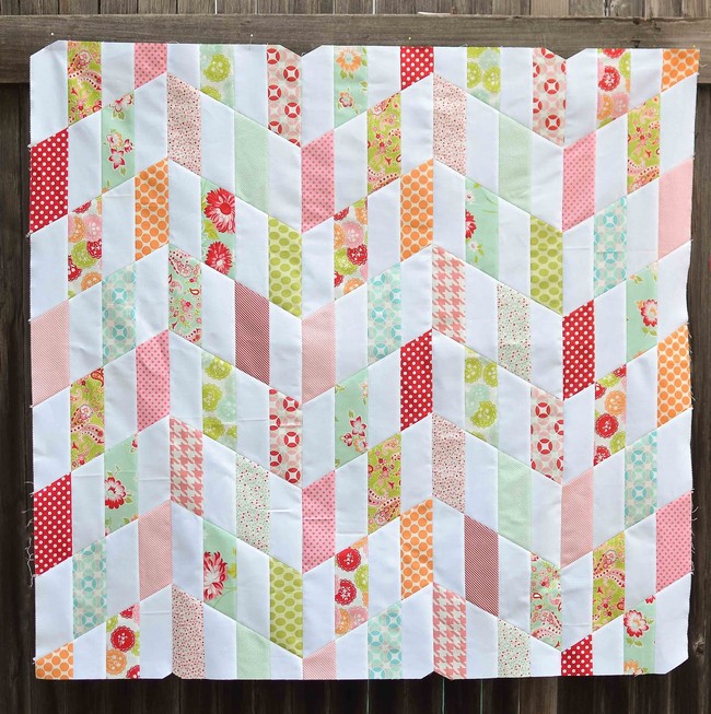 Striped Chevrons Quilt