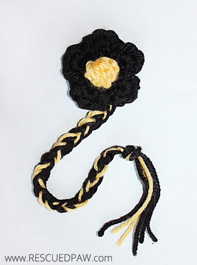 Summer Bee Crochet Flower & Bookmark