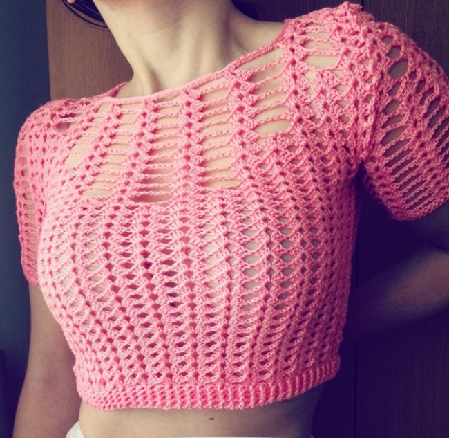 Crochet Crop Top For Summer