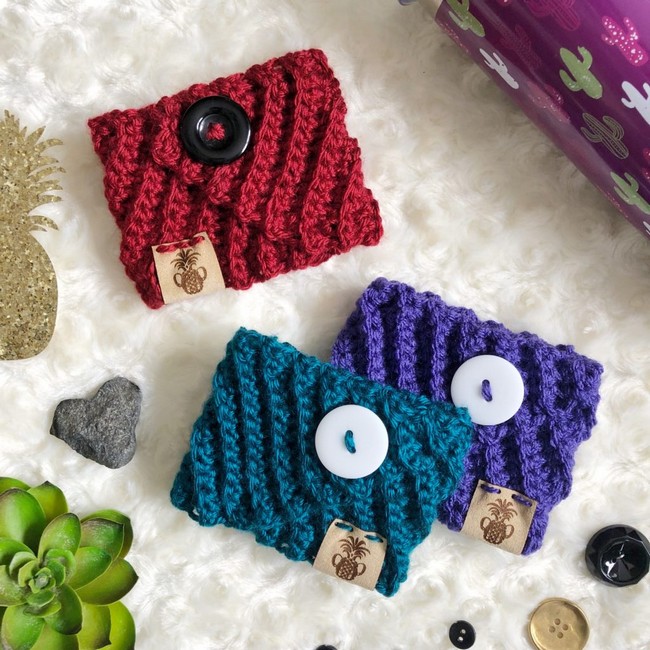 Crochet Coffee Cozy Idea For Beginners