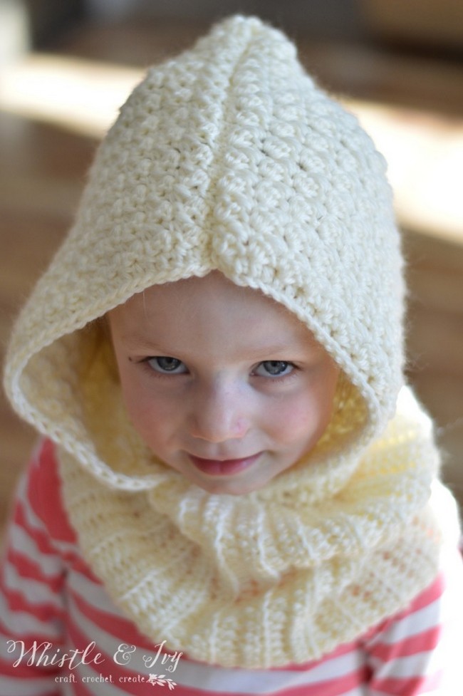 Toddler Hooded Cowl Crochet Pattern