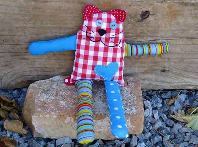 Toy Cat From Scraps