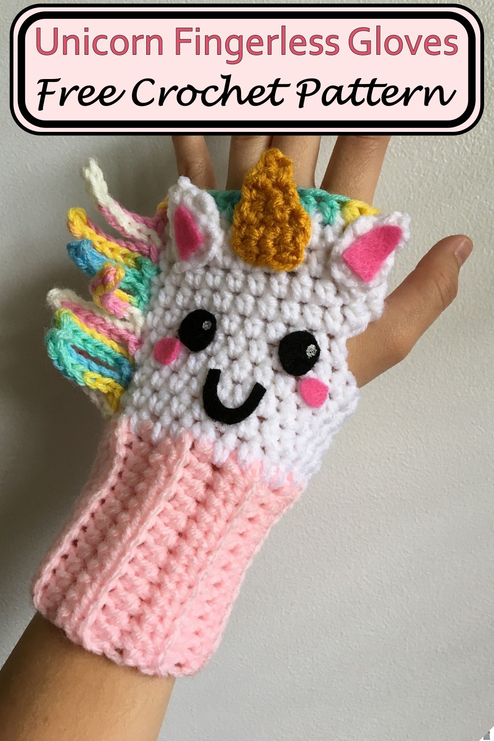 Unicorn Fingerless Gloves