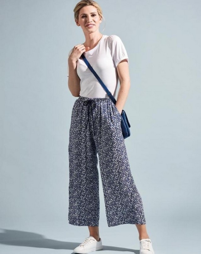 Wanda- Elasticated Waist Culottes With A String Tie