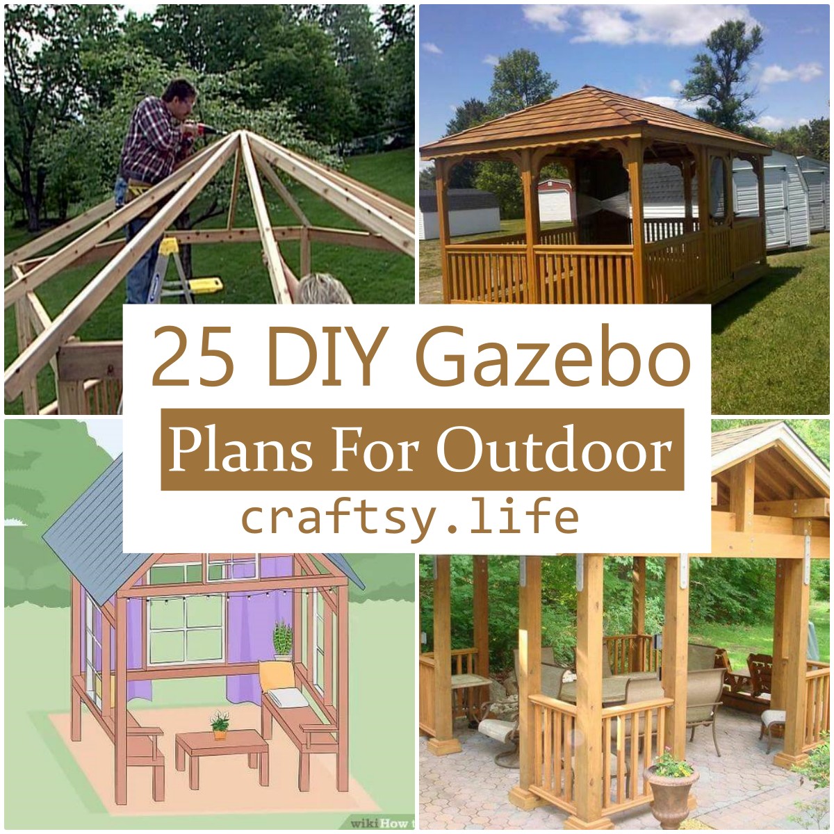 25 DIY Gazebo Plans For Outdoor