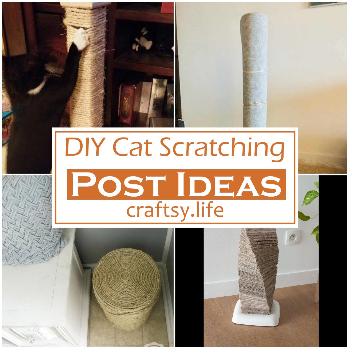 DIY Cat Scratching Post Ideas 1