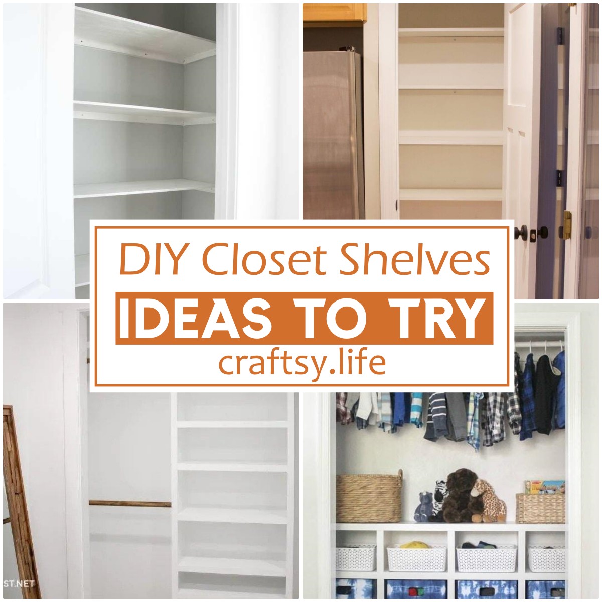 DIY Closet Shelves Ideas