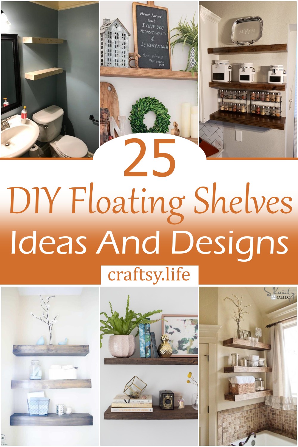 DIY Floating Shelves Ideas And Designs 1