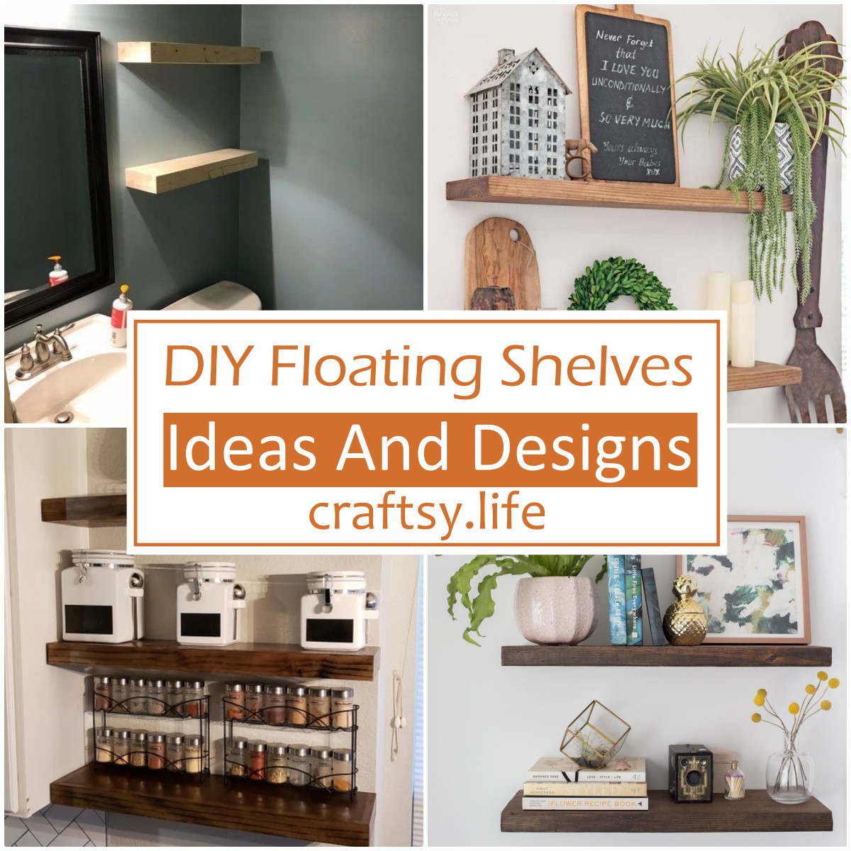 DIY Floating Shelves Ideas And Designs