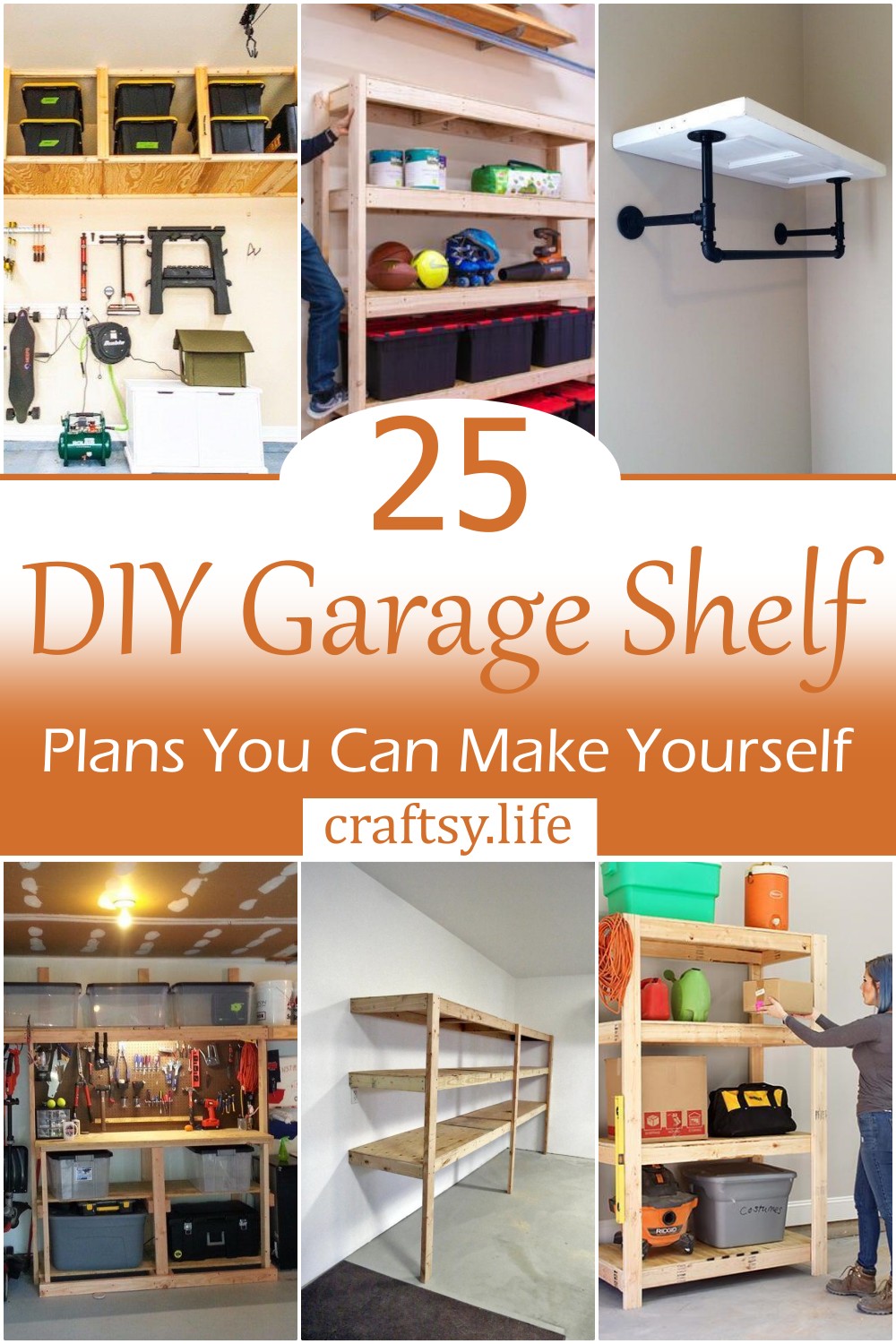 DIY Garage Shelf Plans 1
